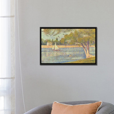 « banks of senne 1888 » par georges seurat, reproduction d’art sur toile