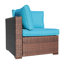 Chaise de patio avec coussins Querida-2136817242
