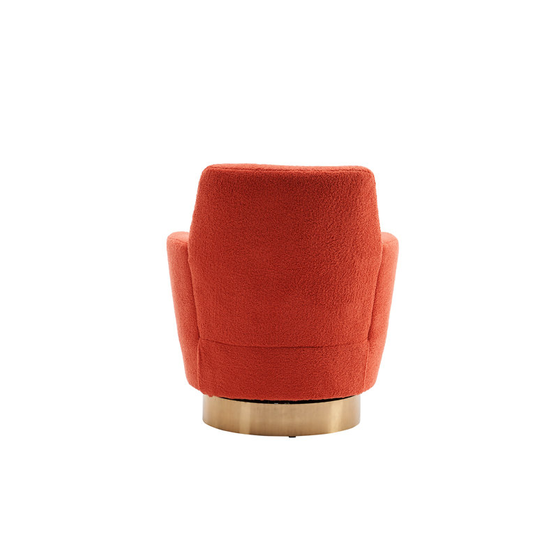 Fauteuil demi-tonneau Teddy, Orange Teddy