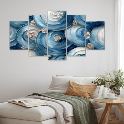 Corentine - spirales abstraites - art mural moderne