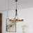 5 Lights Wagon Wheel Chandelier