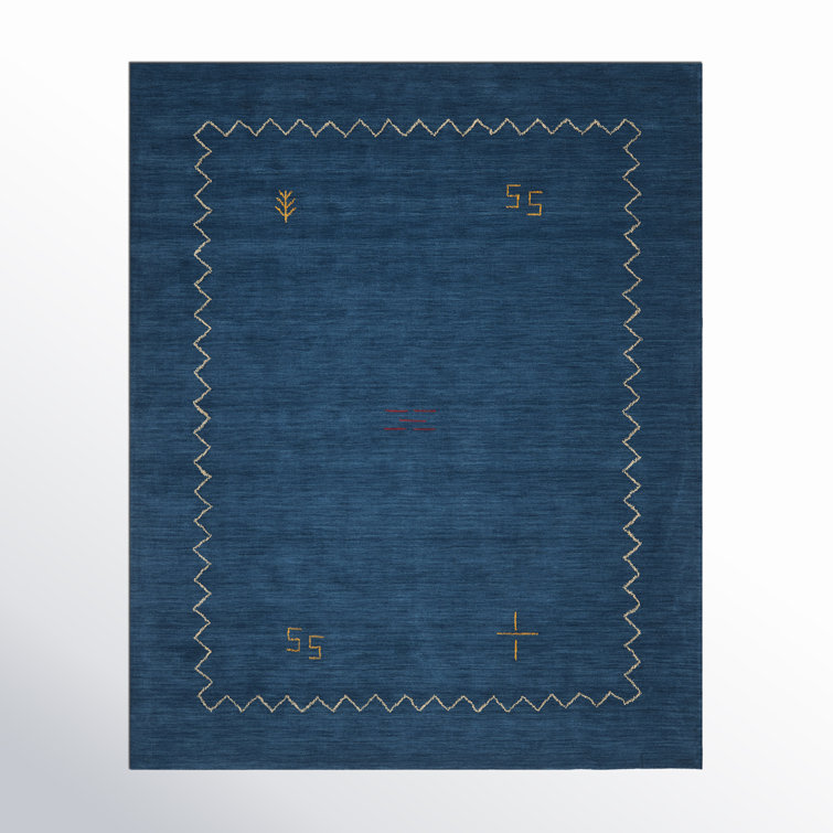 Tapis en laine tissé à plat à la main Danforth