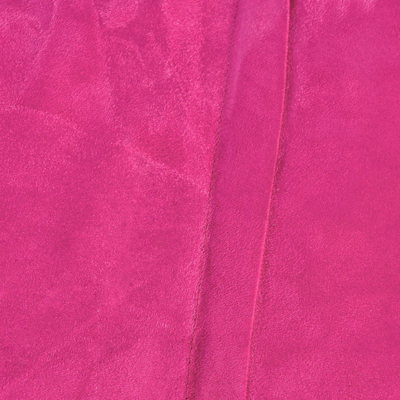 Fauteuil à billes cylindrique en suède de 4 pieds, fuchsia