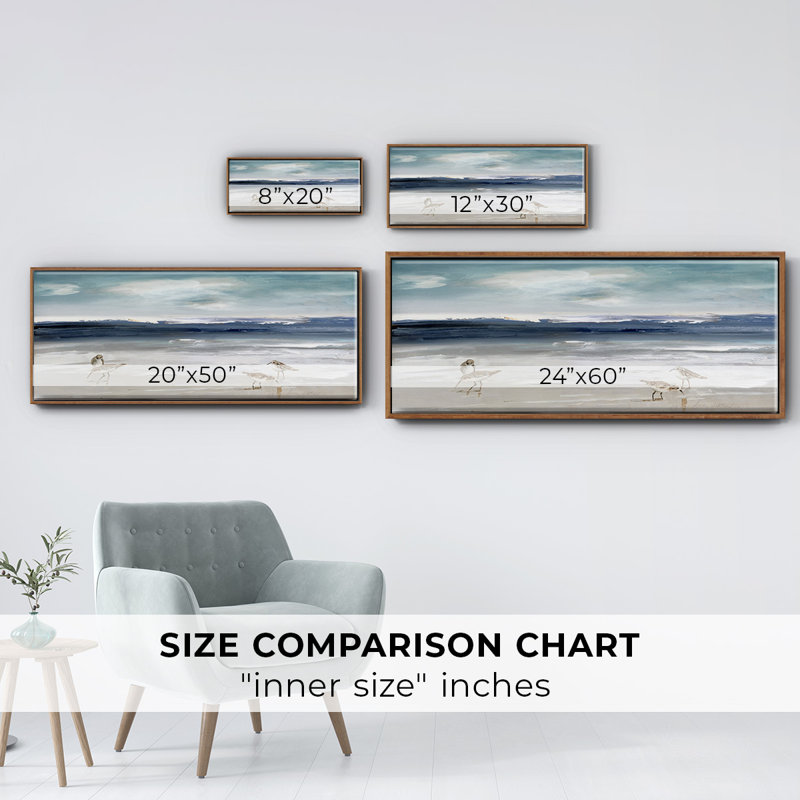 Sandpiper Bay - toile encadrée, H 24 po x l 60 po