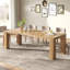Table de salle à manger extensible pour 4 à 10 personnes, style ferme moderne

Table de salle à manger rectangulaire extensible de 140 à 220 cm avec 2 rallonges, table transformable pour salon, chêne naturel brun