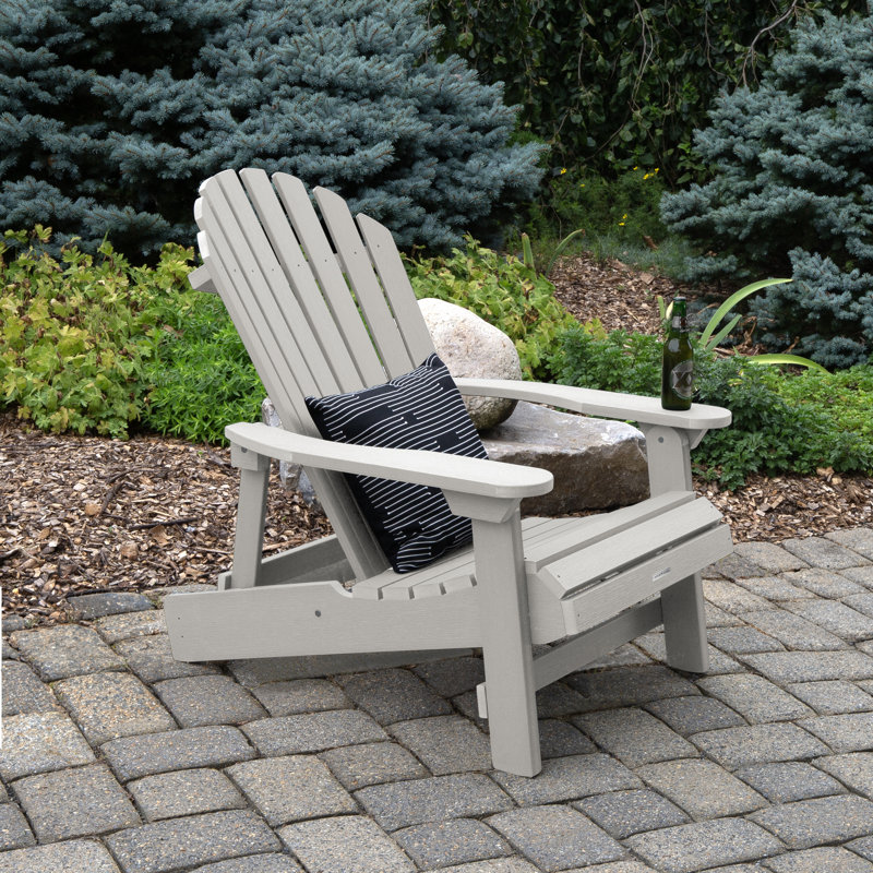 Federigo Outdoor Adirondack Chair, Harbor Gray