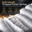 Matelas hybride moyen à ressorts ensachés en mousse à mémoire de forme-1356997476-1356479889