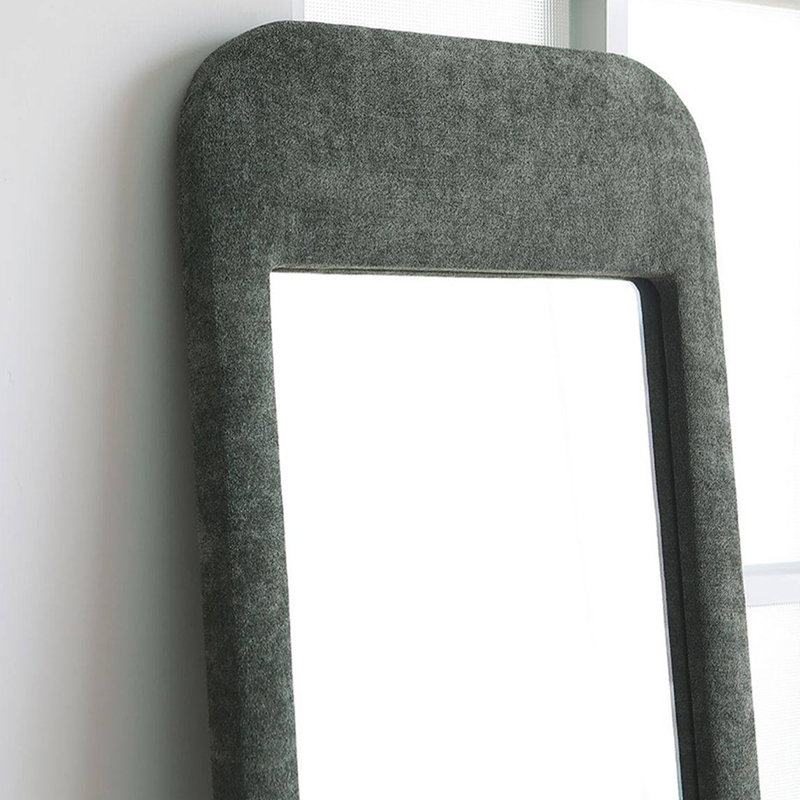Tissu rectangulaire + miroirs pleine longueur en bois manufacturé, Green