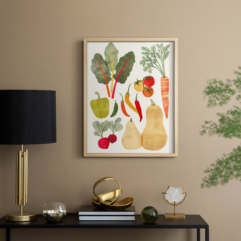 «Garden Offrant II», reproduction encadrée - bois massif, H 11 po x l 9 po