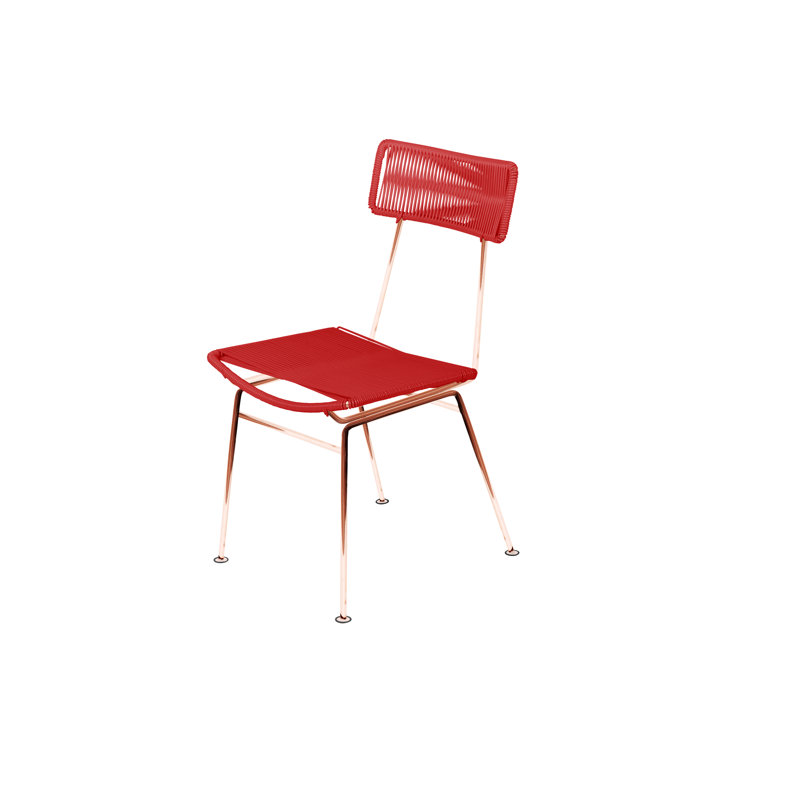 Chaise Hapi, Rouge / Cuivre
