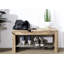Toronto 3 Pair Solid Wood Shoe Rack
