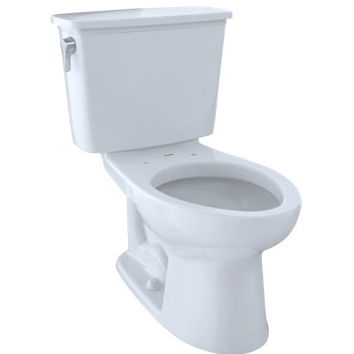 TOTO® Eco Drake® Transitional Two-Piece Elongated 1.28 GPF Toilet, Cotton White