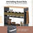 4-tier Rolling Storage Cart 8" Slim Kitchen Cart On Wheels With Open Shelves-434819772-434819762