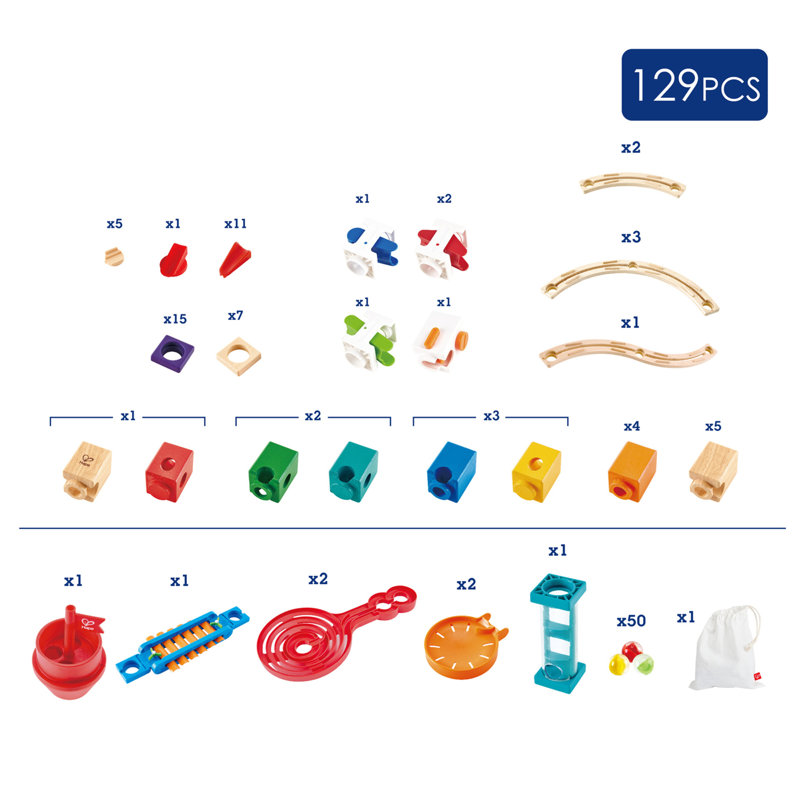 Quadrilla Marble Run Construction Educational Game