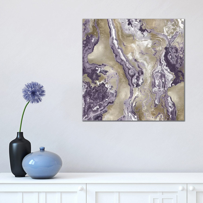 Onyx Amethyst by Danielle Carson - Wrapped Canvas Print, 45.72 cm H x 45.72 cm W x 3.175 cm D