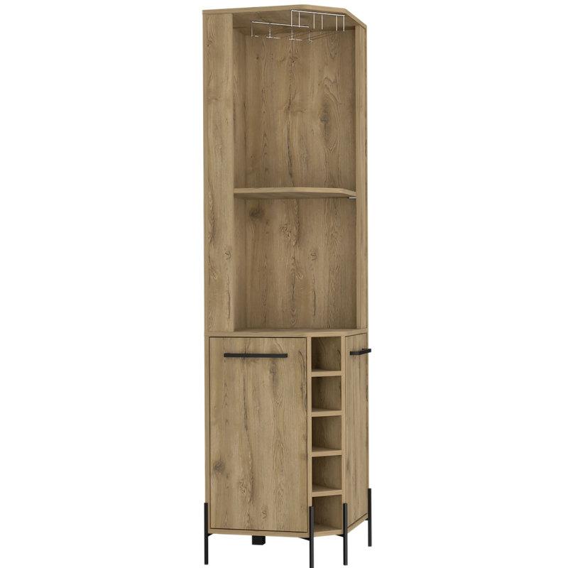 Wine Bottle & Glass Rack Beige