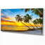 Palmier à la plage - reproduction de photo sur toile tendue-29504783