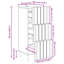 Engineered Wood Rectangle Accent Chest-1431897225