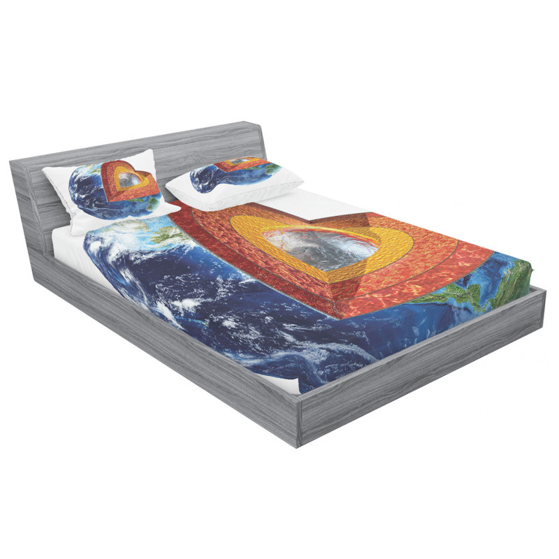 Microfiber Sheet Set, Queen Sheet Set with Fitted Sheet