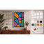 Stained Glass Rhythm Geometric - Wrapped Canvas-1989255425-1989255447