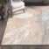Dequita Contemporary Abstract Beige/Blue Area Rug