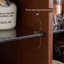 Buffet en noyer massif et bois manufacturé-95136941