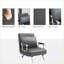 Canapé-lit convertible à 5 positions HOMcom - Fauteuil-lit pliant avec coussin Structure en acier | Gris foncé | Tissu
