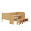 Lit de jour simple avec tablettes et bureau-482843273