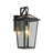 Modern Matte Black Outdoor Wall Lantern With Clear Tempered Glass Open Bottom Design Exterior Light Fixture For Entryway, Garage, Patio