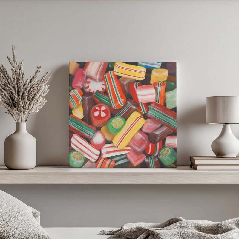«Christmas Candy II» par Michael Willett, reproduction d'art sur toile, H 30 po x l 30 po
