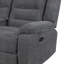 Canapé modulaire en chenille 3 pièces Hynes, gris foncé-189419488