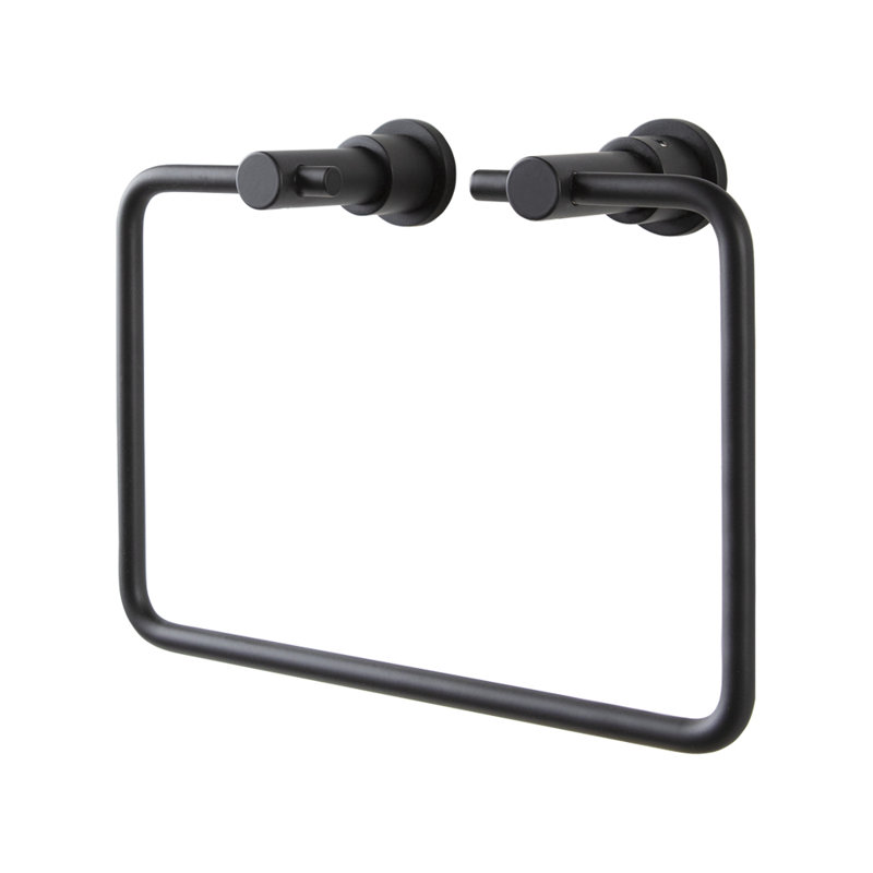 Minimal Towel Ring, Matte Black