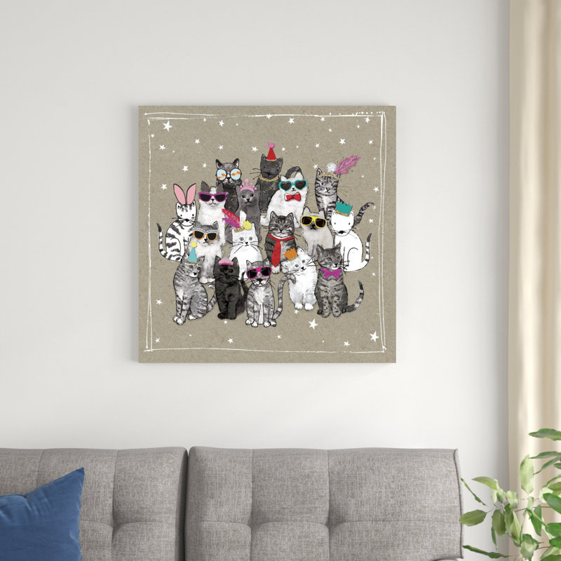 Fancypants Cats VII, H 30 po x l 30 po x P 1,25 po