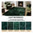 Stylish Fluffy Dark Green Plush Rug-1738868179