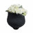 Modern Stoneware Porcelain Vase with Organic Carved Texture and Sculptural Irregular Rim Design-1015339468