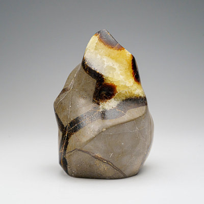 Polished Septarian Flame Freeform From Madagascar (1.3 Lbs)