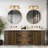 Elisabette 3 - Light 23.6'' W Dimmable Gray Glass Bathroom Vanity Light