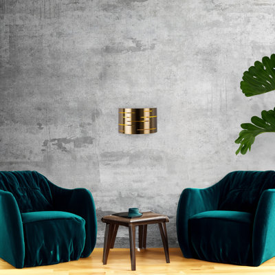 Modern Vintage Wall Lamp, Metal Body, 11.8 x 3.9 x 8.7 inches | E27 Socket, Max 40W | Glamorous Solid Color Design, IP20 Rated | Perfect for Home, Bedroom, or Living Room Décor, Stylish and Functional Lighting