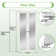 Double 3-lite Glass Door Solid Manufactured Wood Bi-fold Door With Installation Hardware Kit