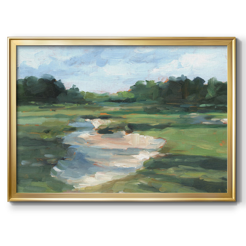 Golf Course Study I, reproduction d'art sur toile, Or, H 18 po x l 26 po x P 1,5 po