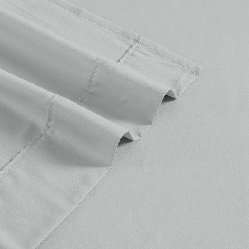 Ultimate Percale 100% Cotton 400TC Cool & Crisp Pillowcases, Standard, Light Gray