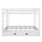 Modern Queen Over Queen Bunk Bed With Trundle, Solid Wood Bunk Bed Frame With Ladder And Guardrail For Kids Teens Adult-1542746584