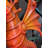 Jumbo Orange Seahorse Statue
