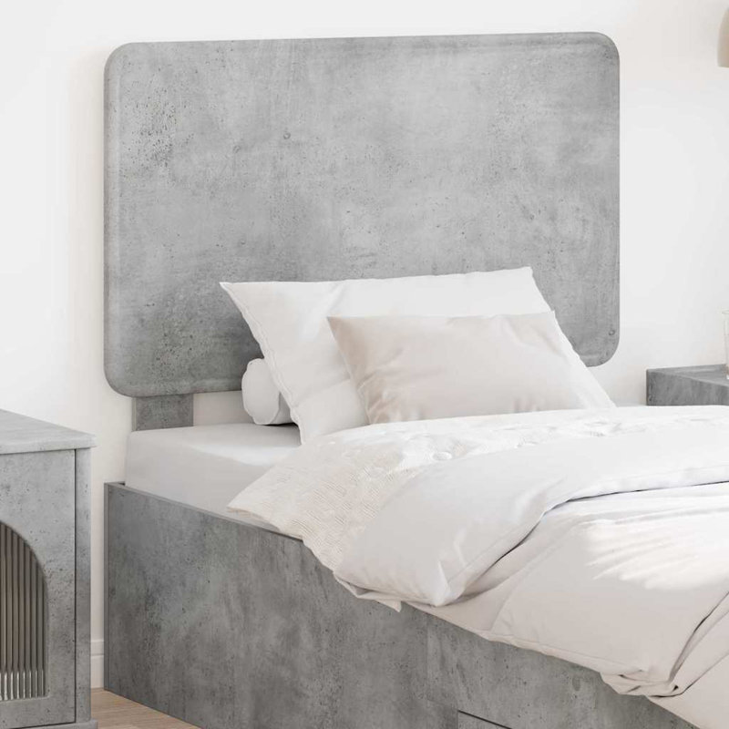 Headboard, UK Single - DE 90 x 190 cm, Concrete Grey