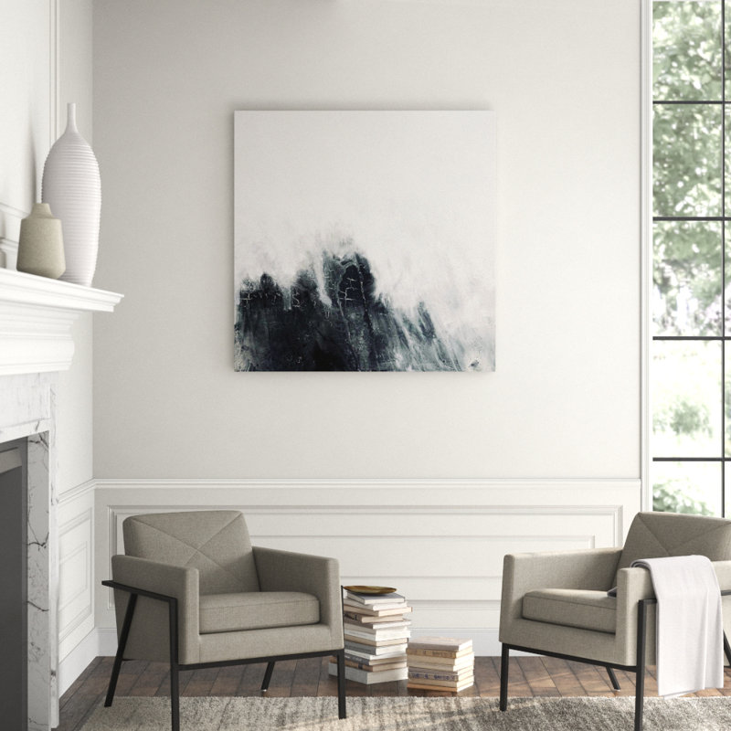 Blue Rain II by John Beard - Artist Enhanced Canvas Print, 48" H x 48" W x 1.5" D