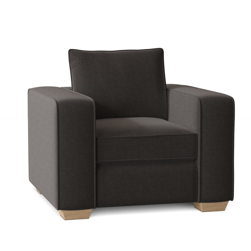 Fauteuil Anastase, Espresso, Graphite Entice