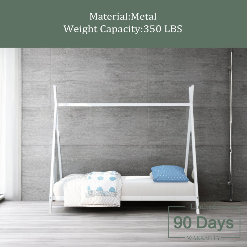 Crivello Metal Daybed, White