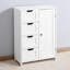 Armoire de rangement blanche pour salle de bain