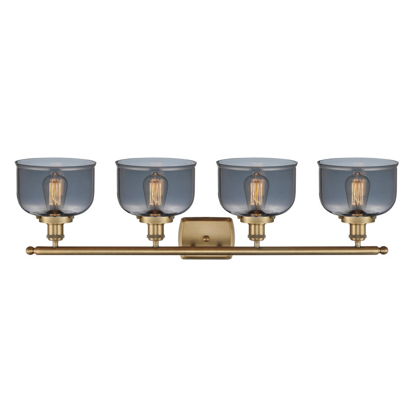 Éclairage pour meuble-lavabo 4 lumières 38 po Ballston Urban Bell, Laiton brossé