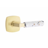Select Round Passage (Hall & Closet) Door Lever with Square Rosette
